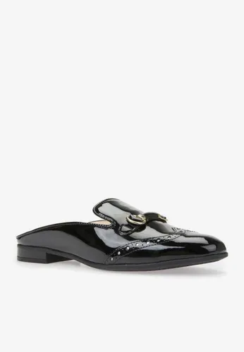 Giày Bệt Nữ Geox D MARLYNA E PAT.LEA Hở Gót Màu Đen Size 36